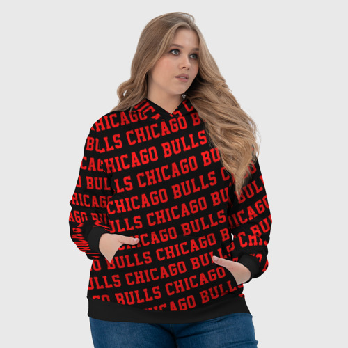 Женская толстовка 3D Чикаго Буллз, Chicago Bulls, цвет 3D печать - фото 6