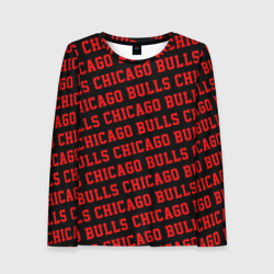 Женский лонгслив 3D Чикаго Буллз, Chicago Bulls