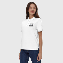 Женское поло хлопок I are programmer beep boop - мем Кот программист - фото 2