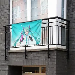 Флаг-баннер Hatsune Miku, Мику Хацунэ - фото 2
