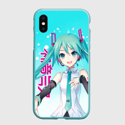 Чехол для iPhone XS Max матовый Hatsune Miku, Мику Хацунэ