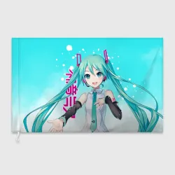 Флаг 3D Hatsune Miku, Мику Хацунэ