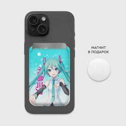Картхолдер Magsafe магнитный Hatsune Miku, Мику Хацунэ - фото 2