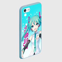 Чехол для iPhone 5/5S матовый Hatsune Miku, Мику Хацунэ - фото 2