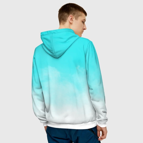 Мужская толстовка 3D с принтом Hatsune Miku, Мику Хацунэ, вид сзади #2