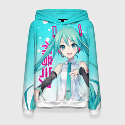 Женская толстовка 3D Hatsune Miku, Мику Хацунэ