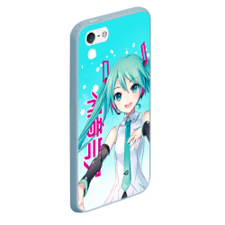 Чехол для iPhone 5/5S матовый Hatsune Miku, Мику Хацунэ - фото 2