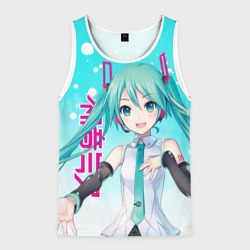 Мужская майка 3D Hatsune Miku, Мику Хацунэ