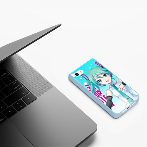 Чехол для iPhone 5/5S матовый Hatsune Miku, Мику Хацунэ - фото 5