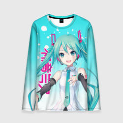 Мужской лонгслив 3D Hatsune Miku, Мику Хацунэ