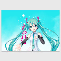 Поздравительная открытка Hatsune Miku, Мику Хацунэ