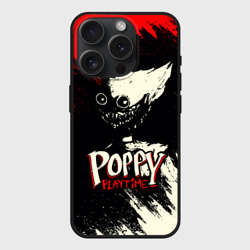 Чехол силиконовый для Apple iPhone 15 Pro матовый Poppy Playtime Хагги Вагги Поппи плейтайм краска
