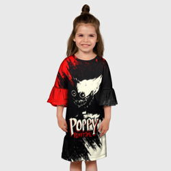 Детское платье 3D Poppy Playtime Хагги Вагги Поппи плейтайм краска - фото 2