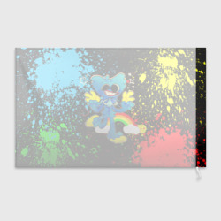 Флаг 3D Poppy Playtime Хагги Вагги Поппи плейтайм брызги красок - фото 2