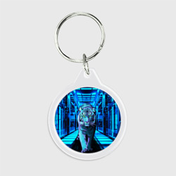 Брелок круглый Крадущийся тигр