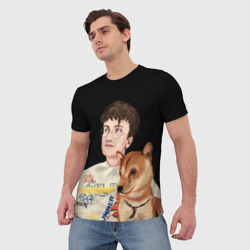Мужская футболка 3D Бульвар Депо с пёсиком - фото 2