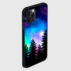 Чехол для iPhone 12 Pro Космический лес, елки и звезды - фото 2