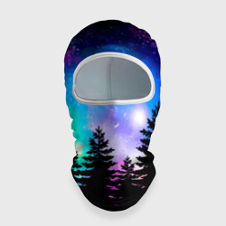 Балаклава 3D Космический лес, елки и звезды