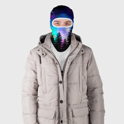 Балаклава 3D Космический лес, елки и звезды - фото 2