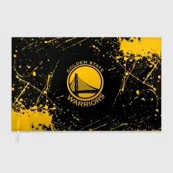 Флаг 3D Golden State Warriors: брызги красок