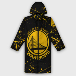 Мужской дождевик 3D Golden State Warriors: брызги красок