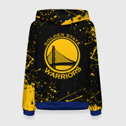 Женская толстовка 3D Golden State Warriors: брызги красок