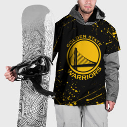 Накидка на куртку 3D Golden State Warriors: брызги красок