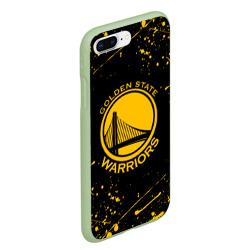 Чехол для iPhone 7Plus/8 Plus матовый Golden State Warriors: брызги красок - фото 2