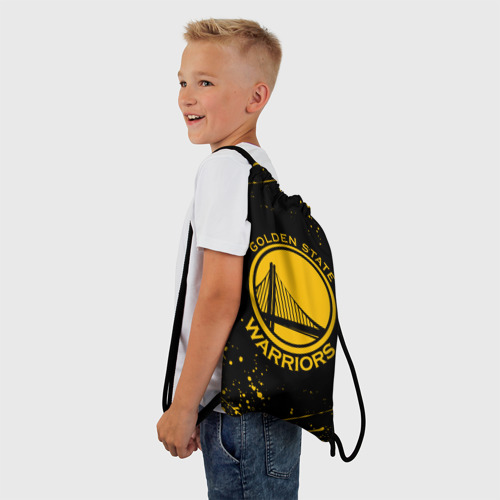 Рюкзак-мешок 3D Golden State Warriors: брызги красок - фото 3