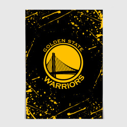 Постер Golden State Warriors: брызги красок