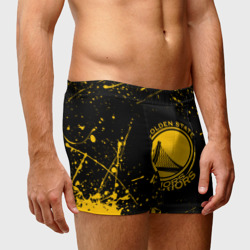 Мужские трусы 3D Golden State Warriors: брызги красок - фото 2