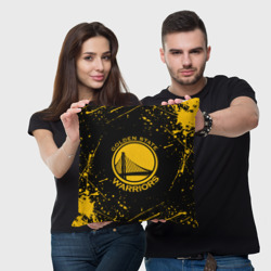 Подушка 3D Golden State Warriors: брызги красок - фото 2