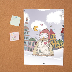Постер Одинокий снеговик - фото 2
