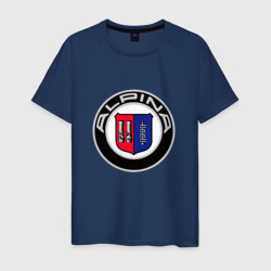 Мужская футболка хлопок Alpina | Альпина | Big Logo