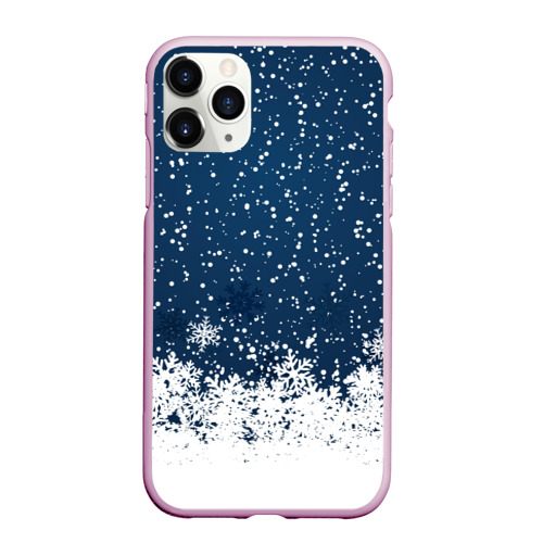 Чехол для iPhone 11 Pro Max матовый Snow, цвет розовый