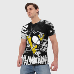 Мужская футболка 3D Питтсбург Пингвинз Pittsburgh Penguins - фото 2