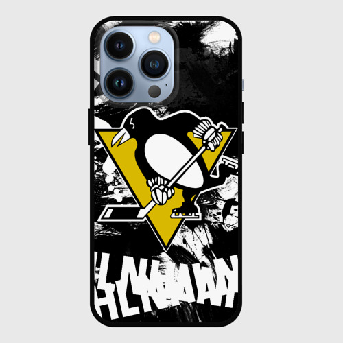 Чехол для iPhone 13 Pro Питтсбург Пингвинз Pittsburgh Penguins, цвет черный