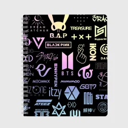 Тетрадь K-pop лого исполнителей