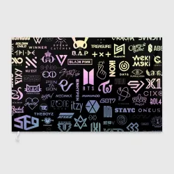 Флаг 3D K-pop лого исполнителей