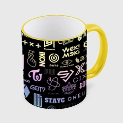 Кружка с полной запечаткой K-pop лого исполнителей