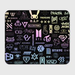Прямоугольный коврик для мышки K-pop лого исполнителей