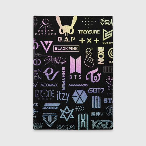Обложка для автодокументов K-pop лого исполнителей