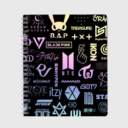 Тетрадь K-pop лого исполнителей