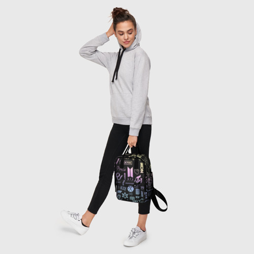 Женский рюкзак 3D K-pop лого исполнителей - фото 4
