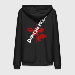 Мужская толстовка на молнии хлопок Depeche Mode красная роза