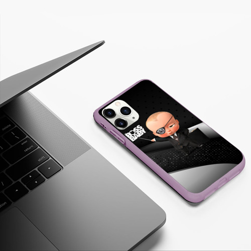 Чехол для iPhone 11 Pro матовый с принтом Босс с пиратской повязкой, фото #5