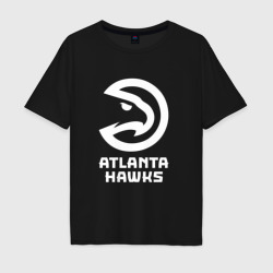 Мужская футболка хлопок Oversize Атланта Хокс, Atlanta Hawks