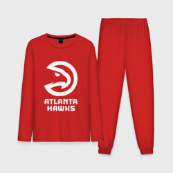 Мужская пижама с лонгсливом хлопок Атланта Хокс, Atlanta Hawks