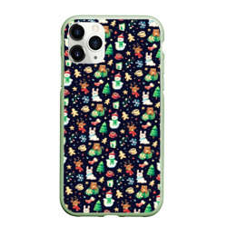 Чехол для iPhone 11 Pro матовый Christmas Holiday