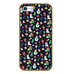 Чехол для iPhone 5/5S матовый Christmas Holiday